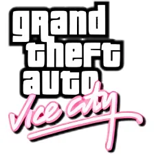Grand Theft Auto Vice City: A great journey to world of crime logo